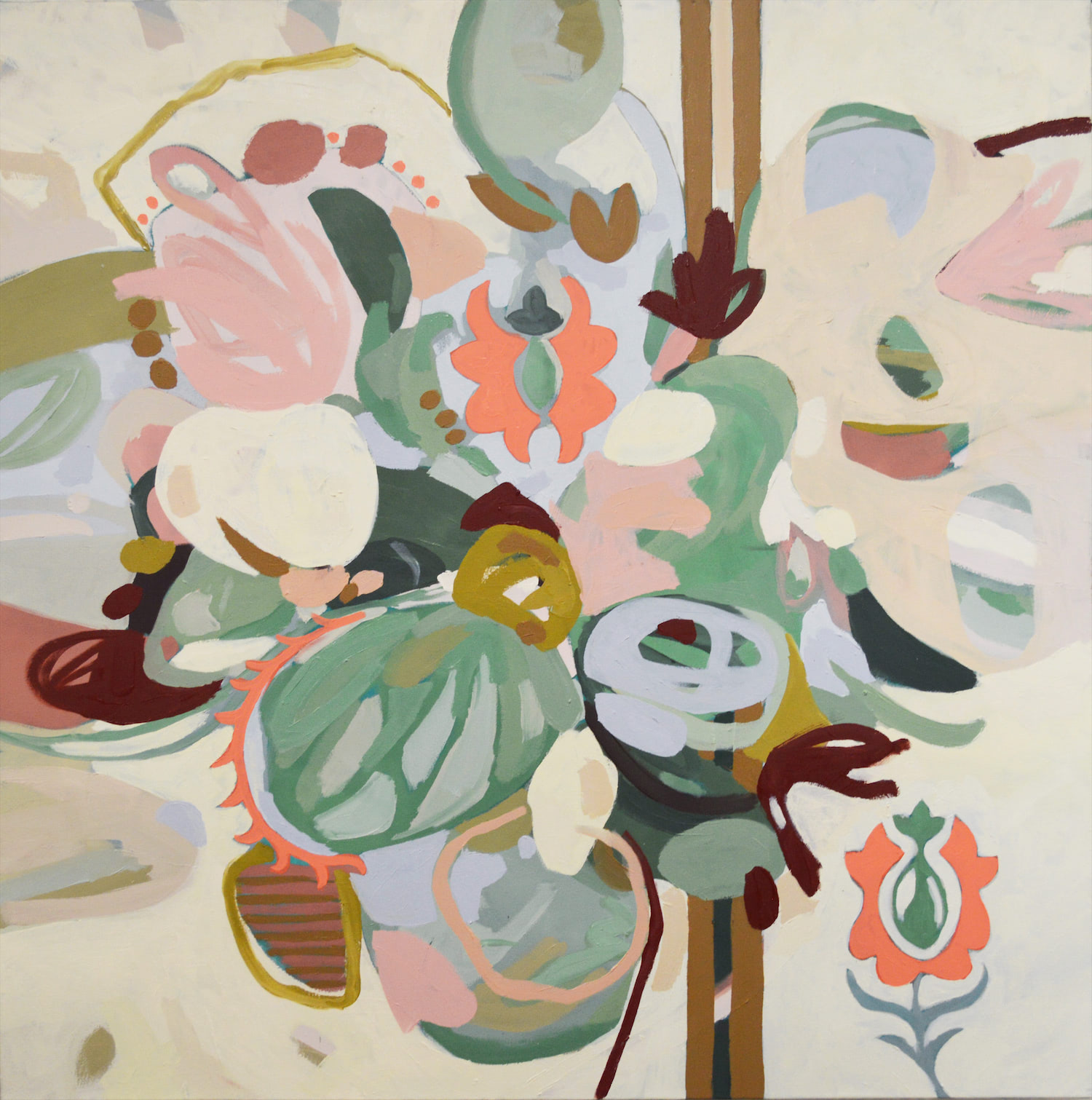 4ft by 4ft Abstract Oil Painting