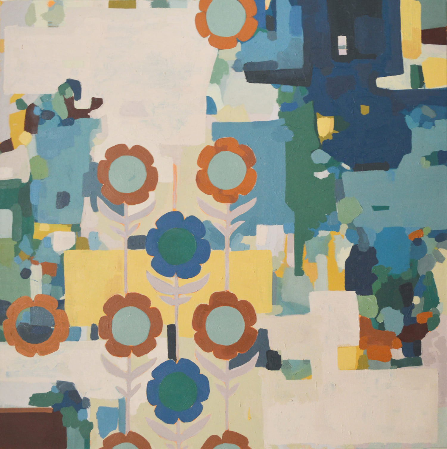 4ft by 4ft Abstract Oil Painting