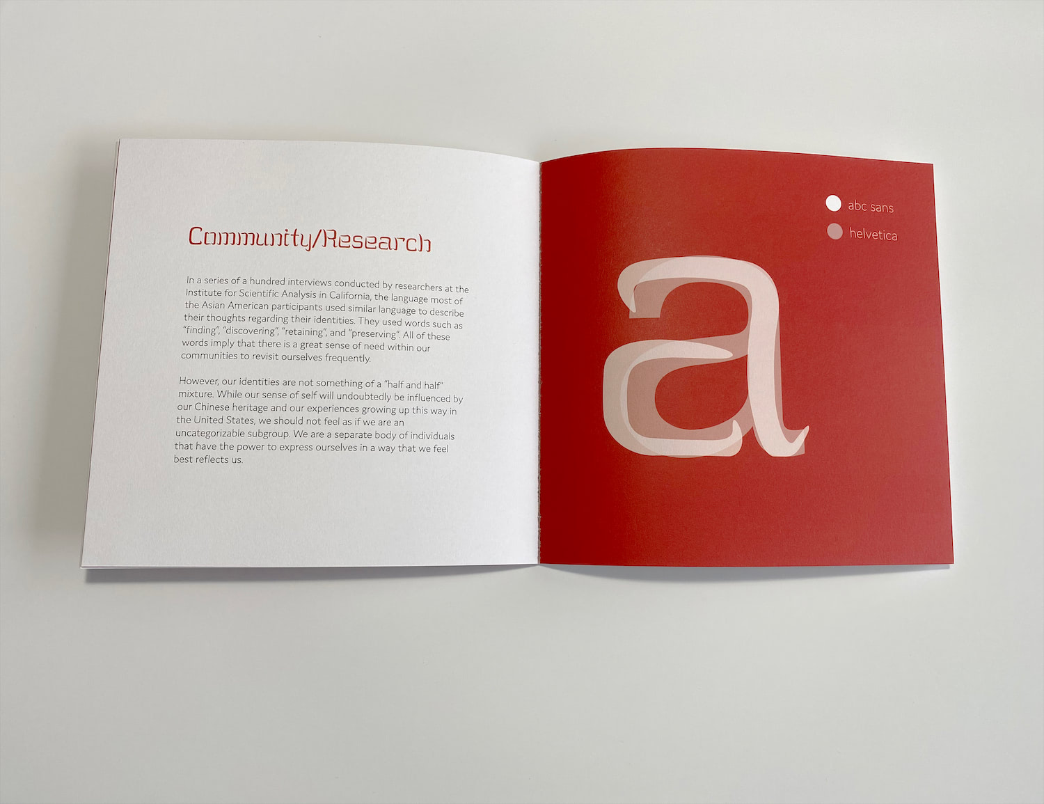 The style guide is open to a spread. The left page contains the chapter, 