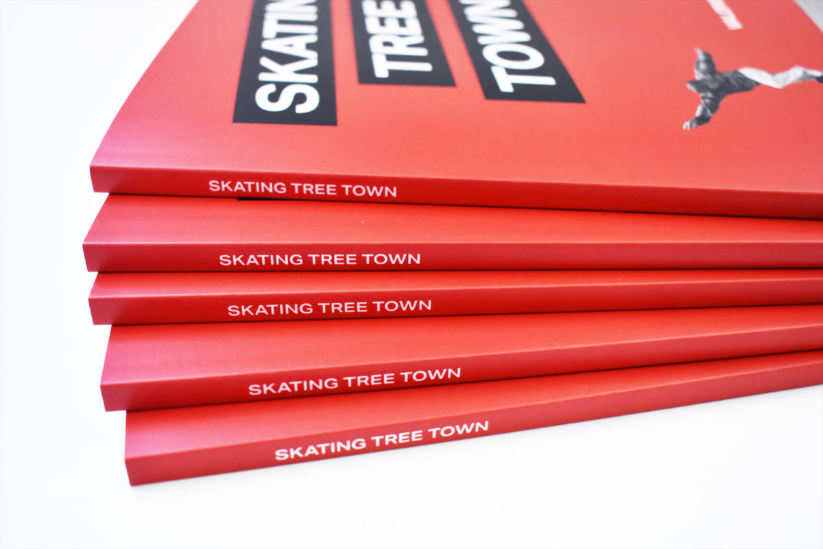 Stack of five Skating Tree Town books sprawled out.