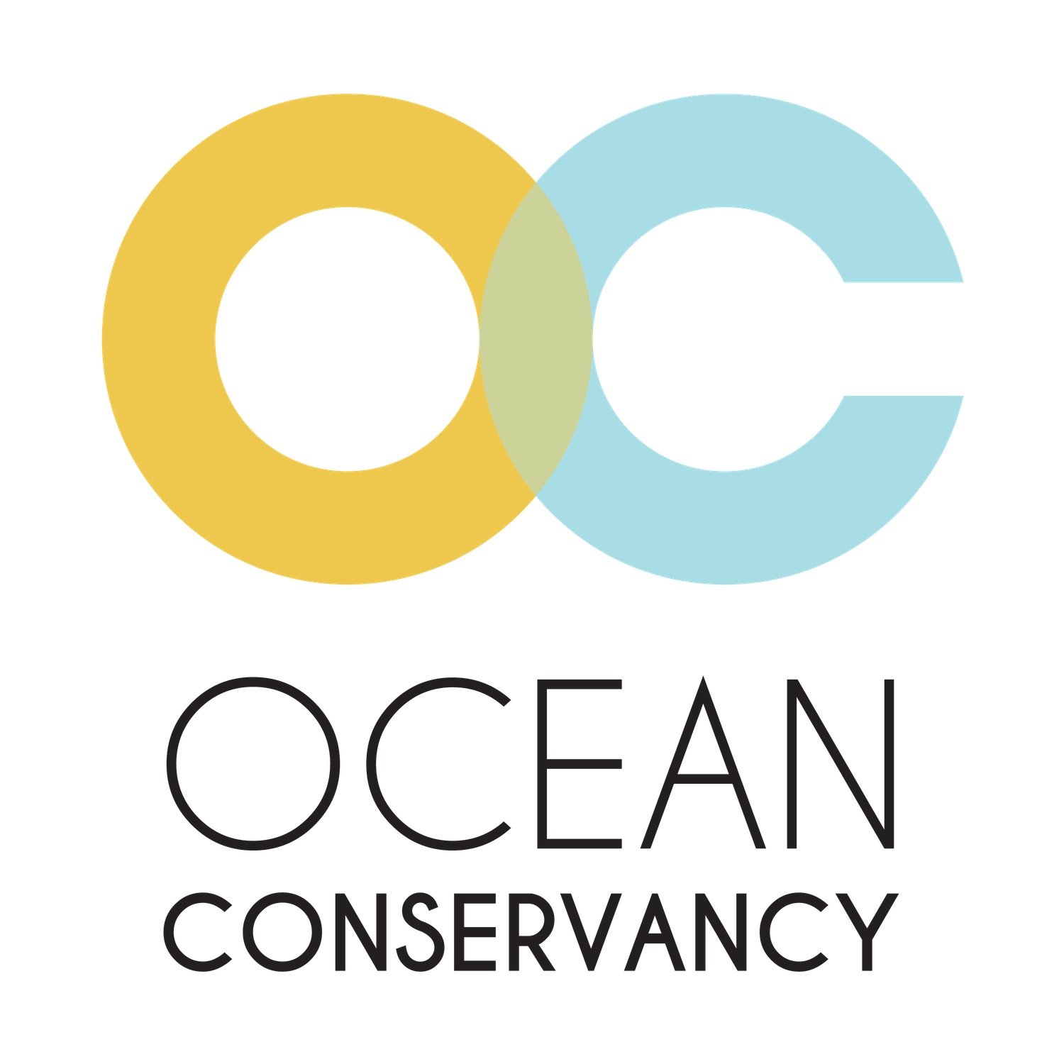 The New Ocean Conservancy logo, a bold letter O and C that overlap.